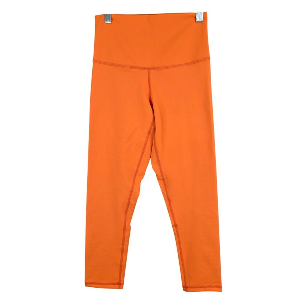 Womens Define Your Inspiration Orange High Waisted Capri Leggings Stretch S